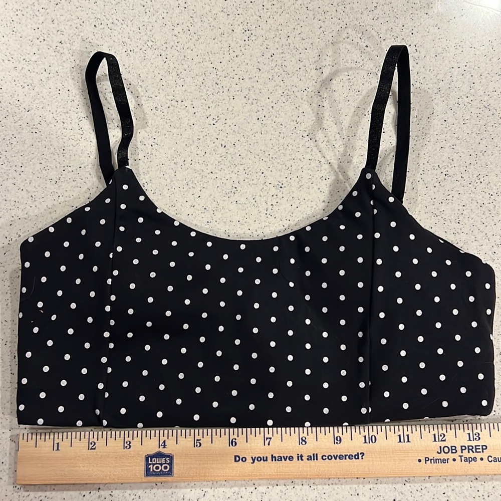 ECHT Tempo Sports bra - Black white dot Medium (10) NEW in bag